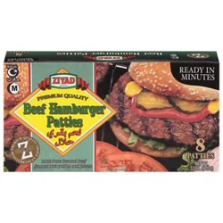 Ziyad Halal Beef Hamburger Patties - 32 Oz