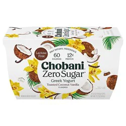 Chobani Zero Sugar Toasted Coconut Vanilla - 4-5.3oz