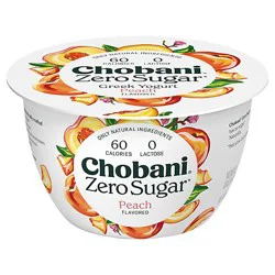 Chobani Zero Sugar Peach - 5.3 Oz