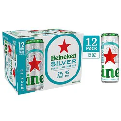 Heineken Silver In Cans - 12-12 Fl. Oz.
