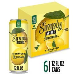 Simply Spiked Signature Lemonade 5% Abv Cans - 6-12 Fl. Oz.