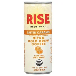 Rise Brewing Co Coffee Nitro Cold Brew Salted Caramel - 7 Fl. Oz.