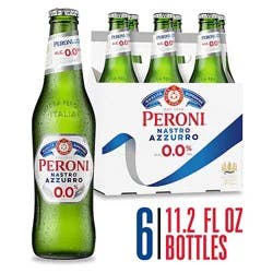 Peroni Nastro Azzurro 0.0 0% Abv Bottles - 6-330 Ml