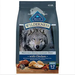 Blue Buffalo Wilderness Adult High-Protein Wholesome Grains Dry Dog Food - 4.5 Lb