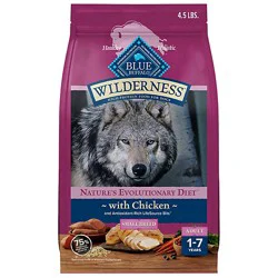Blue Buffalo Wilderness Adult Small Breed Real Chicken Dry Dog Food - 4.5 Lb