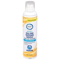 Signature Care Saline Sterile Wound Wash Box - 7.4 Oz