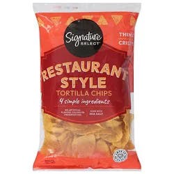 Signature Select Restaurant Style Tortilla Chips - 9.5 Oz
