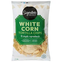 Signature Select White Corn Tortilla Chips - 11 Oz