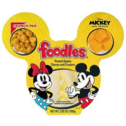 Disney Foodle Peeled Apples Crackers And Cheese - 3.85 Oz