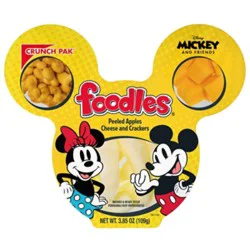 Disney Foodle Peeled Apples Crackers And Cheese - 3.85 Oz