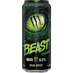 The Beast Unleashed Mean Green Hard Seltzer In Can - 16 Oz