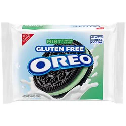 Oreo Gluten Free Mint Creme Chocolate Gluten Free Sandwich Cookies - 12.47 Oz