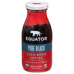 Equator Pure Black Coffee - 8.5 Fz