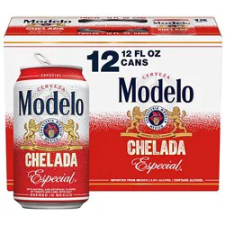 Modelo Chelada Especial Mexican Import Flavored Beer 3.5% Abv Can - 12-12 Fl. Oz.