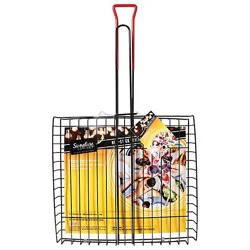 Signature Select Black Non Stick Grill Basket - 20 Inch
