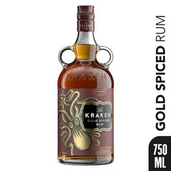 Kraken Rum Gold Spiced Rum 70 Proof - 750 Ml