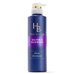 Hair Biology Purple Violet Silver Shampoo For Gray Or Blonde Brassy Color Treated Hair - 12.8 Fl. Oz.