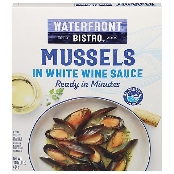 slide 1 of 1, Waterfront Bistro Mussels In White Wine Sauce - 16 Oz, 16 oz