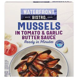 Waterfront Bistro Mussels In Tomato Garlic Butter Sauce - 16 Oz