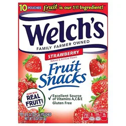 Welchs Strawberry Fruit Snacks - 8 Oz