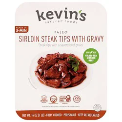 Kevin's Sirloin Steak Tips With Gravy - 16 Oz