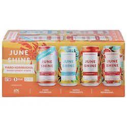 Juneshine Sunset Hard Kombucha Variety Pack Cans - 8-12 Fl. Oz.