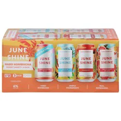 Juneshine Sunset Hard Kombucha Variety Pack Cans - 8-12 Fl. Oz.