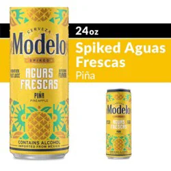 Modelo Spiked Aguas Frescas Pina In Cans - 24 Fl. Oz.