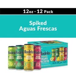 Modelo Spiked Aguas Frescas Variety Pack Flavored Malt Beverage 4.5% Abv Can - 12-12 Fl. Oz.
