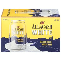 Allagash White Belgian Style Wheat Beer Cans Multipack - 6-12 Fl. Oz.