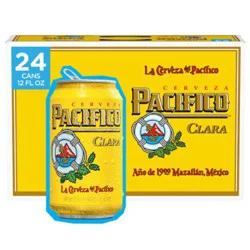 Pacifico Clara Lager Mexican Beer 4.4% Abv Can - 24-12 Fl. Oz.
