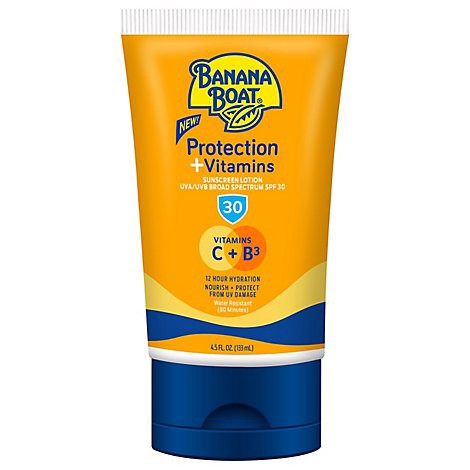 slide 1 of 1, Banana Boat Pro Vitamins SPF 30 Lottion - 4.5 Fl. Oz., 4.5 fl oz