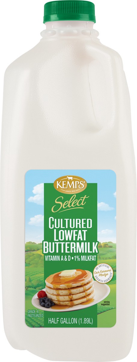 slide 3 of 7, Kemps Buttermilk - 0.5 Gallon, 64 fl oz