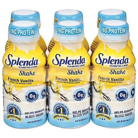 slide 1 of 1, Splenda Diabetes Care Shakes Vanilla 6 Count - 8 Fl. Oz., 6 ct