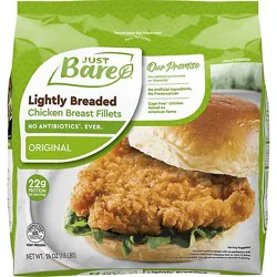 Just Bare Original Fully Cooked Chicken Breast Fillets - 24 Oz