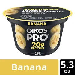 Oikos Pro Banana Yogurt Cultured Ultra Filtered Milk Cup - 5.3 Oz