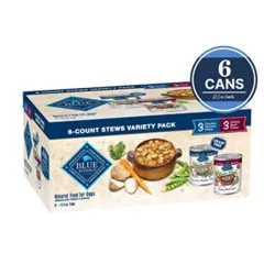 Blue Buffalo Blue's Stew Wet Dog Food Hearty Beef And Country Chicken Multipack - 12-12.5 Oz