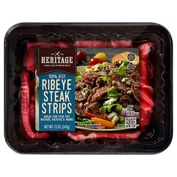 Heritage Ribeye Steak Strips - 12 Oz