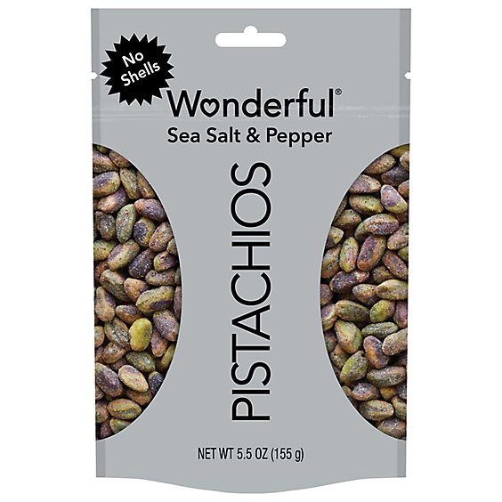 slide 1 of 1, Wonderful Pistachios No Shells Sea Salt & Pepper - 5.5 Oz, 5.5 oz