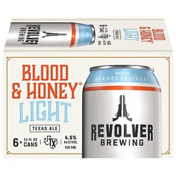 Revolver Blood And Honey Light Craft Beer 4.5% Abv Cans - 6-12 Fl. Oz.