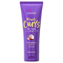 Aussie Miracle Curls Frizz Taming Curl Cream With Coconut & Jojoba Oil - 6.8 Fl. Oz.