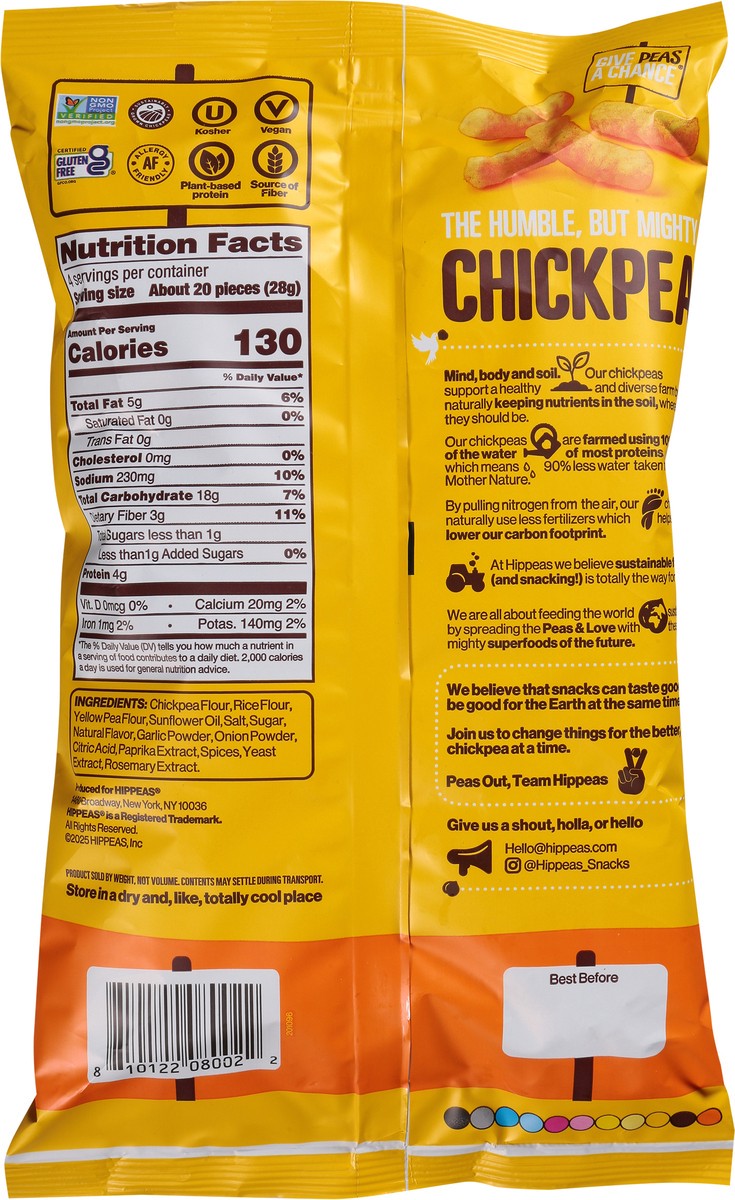 slide 9 of 13, Hippeas Puffs Chickpea Nacho - 4 Oz, 4 oz