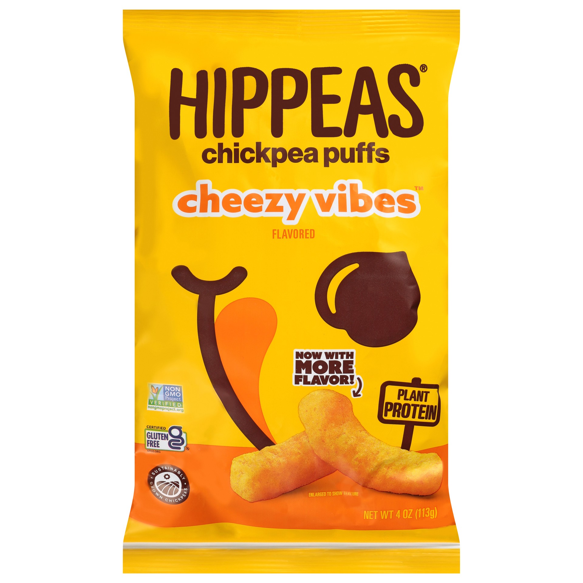 slide 4 of 13, Hippeas Puffs Chickpea Nacho - 4 Oz, 4 oz
