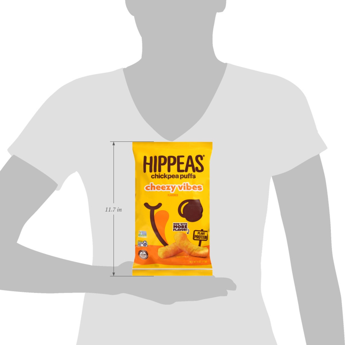 slide 6 of 13, Hippeas Puffs Chickpea Nacho - 4 Oz, 4 oz