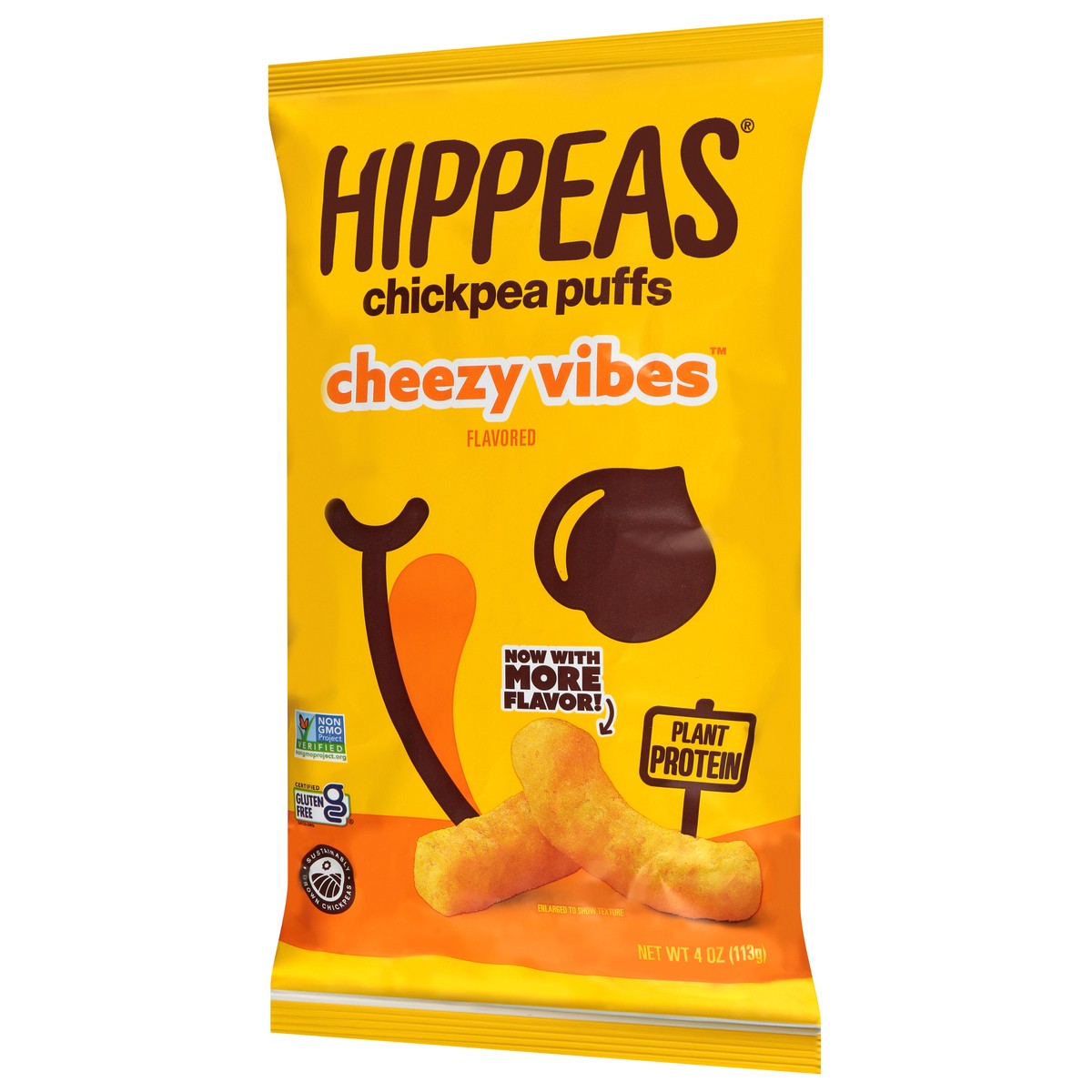 slide 8 of 13, Hippeas Puffs Chickpea Nacho - 4 Oz, 4 oz