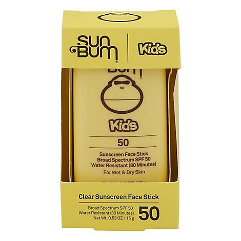 slide 1 of 1, Sun Bum Kids Spf 50 Face Stick - 0.53 OZ, 0.53 oz