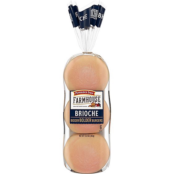 slide 1 of 1, Pepperidge Farm Brioche Hamburger Buns - 13.5 Oz, 13.5 oz