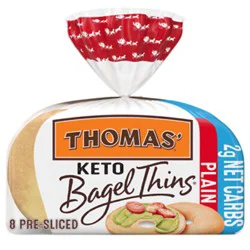 Thomas' Keto Plain Bagel Thins - 8 - 13 Oz