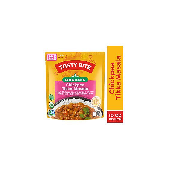 slide 1 of 1, Tasty Bite Organic Chickpea Tikka Masala Flavorful Chickpea Tikka Masala - 10 Oz, 10 oz