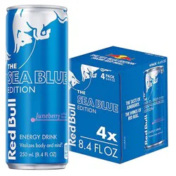 Red Bull Sea Blue Edition Energy Drink Juneberry 80mg Caffeine - 4-8.4 Fl. Oz.